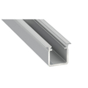 Eko-Light PROFIL ALUMINIOWY NAROŻNY SREBRNY TYP C 1m + KLOSZ MLECZNY EKPR6511