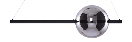 Lampa wisząca SANDRA 1 BLACK Azzardo AZ3351 black / chrome