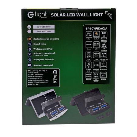 Lampa Solarna Milagro EKO3997 Butterfly