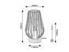 Lampa stołowa Rabalux Gremio 6915 buk