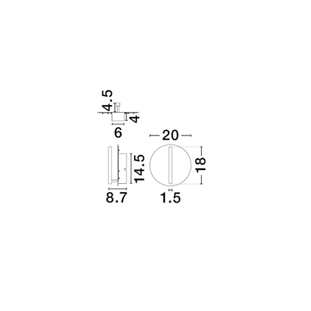 Kinkiet Luces Exclusivas GALURCA LE45549 czarny, biały