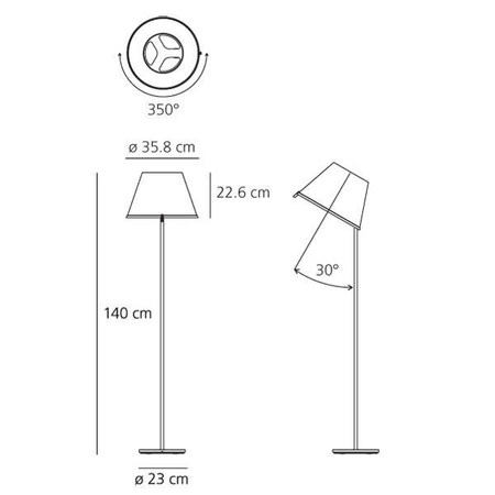 Lampa podłogowa Artemide 1136020A Choose