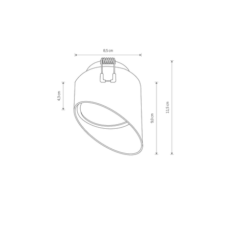 Oprawa wpuszczana HVAR Nowodvorski 10487 czarny