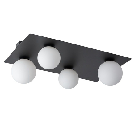 Sigma 33282 ARGON 4 prostokąt czarny plafon