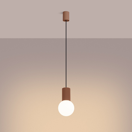 Sollux Lighting Lampa wisząca HALO 1 mocca SL.1734