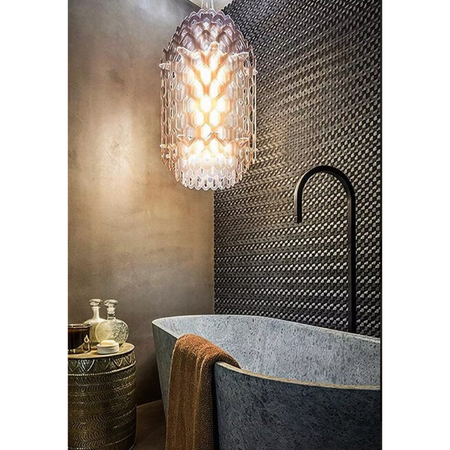 Lampa wisząca Slamp CHANTAL - ORANGE S CHNSS00ORG01T00E27EU pomarańczowy