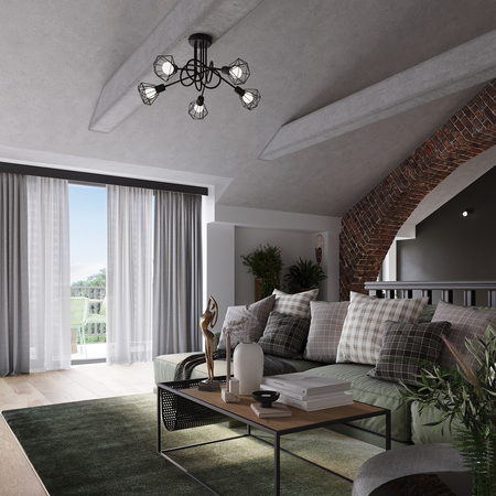 Sollux Lighting Plafon ARTEMIS 3 czarny SL.1107