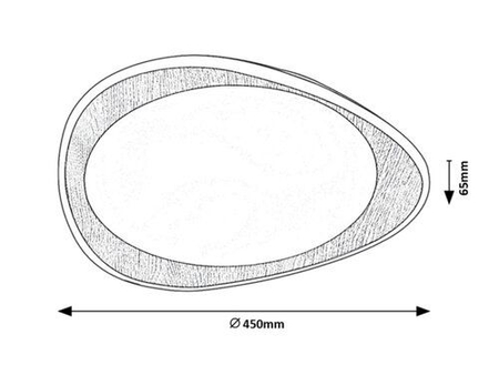 Lampa sufitowa Rabalux Tamino 2427 buk