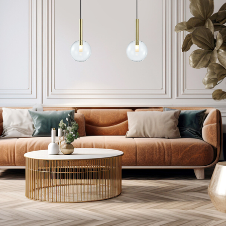 Milagro Lampa wisząca NIKO GOLD 1xG9 fi 200 ML0328 ZŁOTY