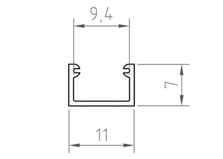 Profil LED Greenie P4-2 1M biały lakierowany