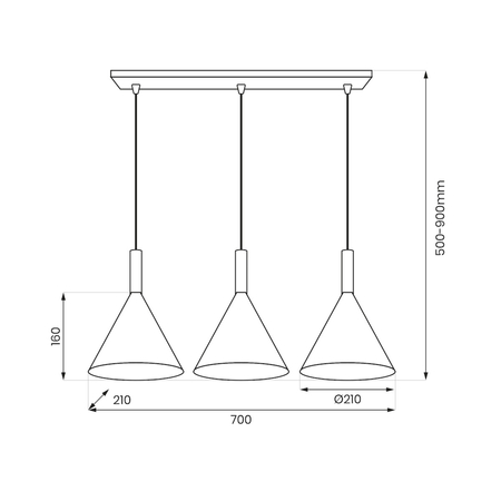 Milagro Lampa wisząca Peru Biały 3xE27 MLP0980 BIAŁY