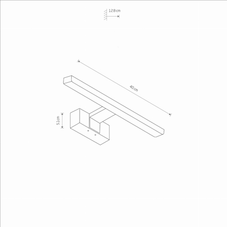 Kinkiet CEZANNE LED S Nowodvorski 10676 czarny