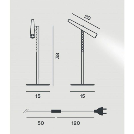 Lampa stołowa Foscarini 202001R2-10 Magneto