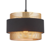 Lampa wisząca Italux PND-27467-1-BK-GD Złoty, czarny