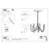 Sollux Lighting Żyrandol MINERWA 5 czarny SL.0218