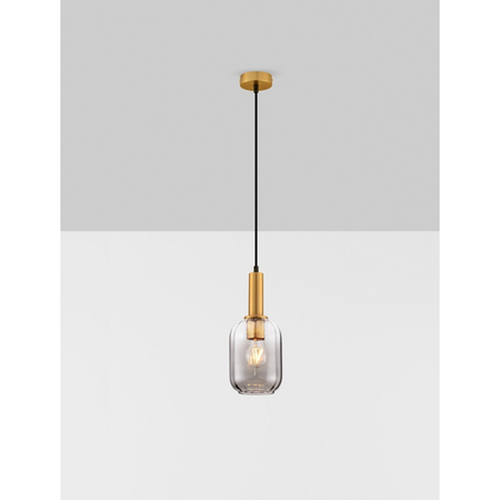 Lampa wisząca Luces Exclusivas QUERISA LE45215 złoty i odcienie złota, szary i odcienie szarości