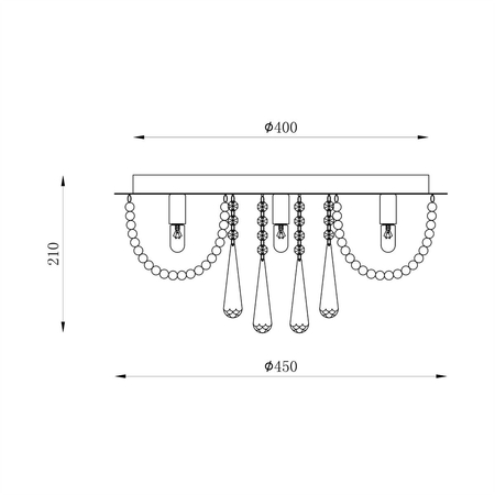 Plafon Zuma Line 19157M Sensi