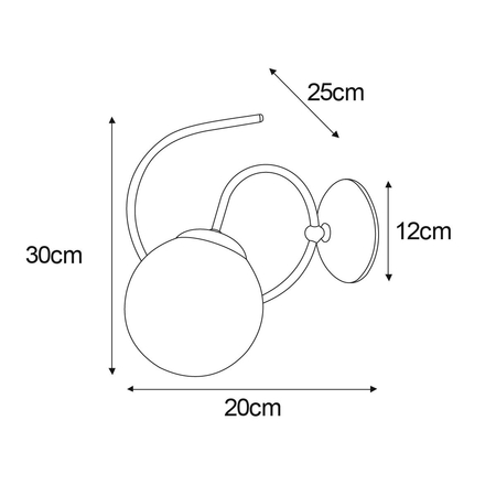 Kinkiet FLORO Kaja K-5128 bursztynowy