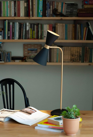 Lampa stołowa Maxlight CORNET T0039 czarny/złoty