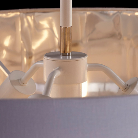 Lampa wisząca Elstead Lighting Balance biały/srebrny BALANCE-P-WPN