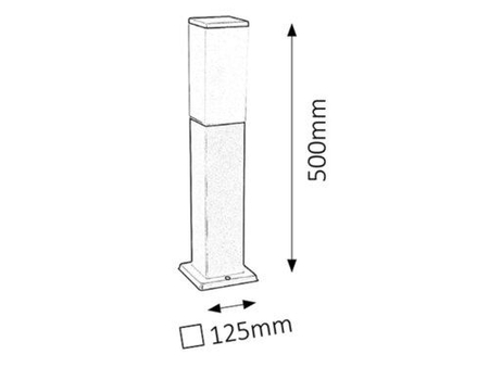 Lampa zewnętrzna Rabalux Bonn 8338 czarny matowy
