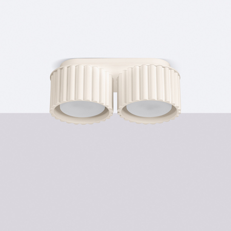 Sollux Lighting Plafon AURA 2 beżowy Gx53 SL.1793