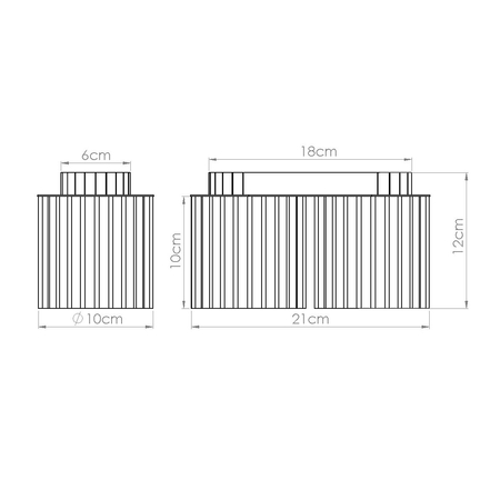 Sollux Lighting Plafon AURA 2 beżowy GU10 SL.1790
