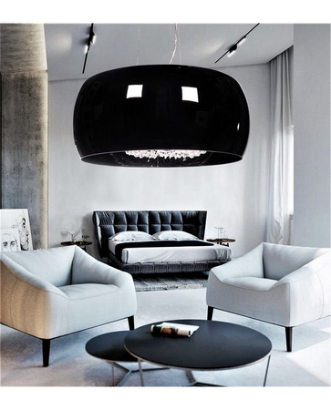 Lampa wisząca Lumina Deco LDP-7018-400-BK Disposa D40