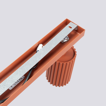 Sollux Lighting Plafon KARBON 6L ochra czerwona SL.1642