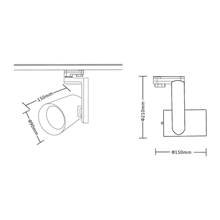 Milagro Reflektor Timor 30W 2700/4000K Biały 3 Obwodowy ML1116 BIAŁY