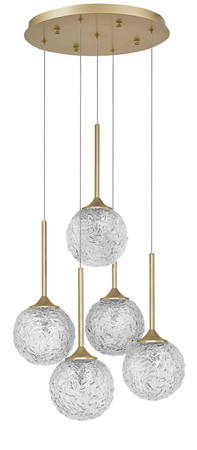 Lampa wisząca Luces Exclusivas PASTO LE41740 mosiądz