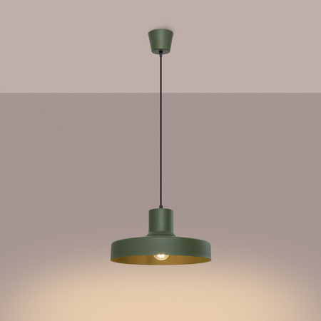 Sollux Lighting Lampa wisząca BILO zielona oliwka SL.1705