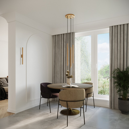 Sollux Lighting Kinkiet PASTELO 2 złoty SL.1179