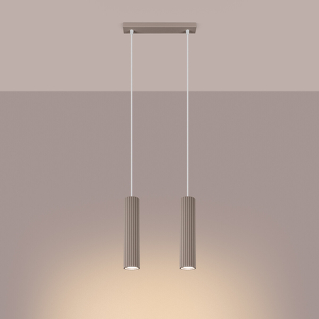 Sollux Lighting Lampa wisząca KARBON 2 taupe SL.1773