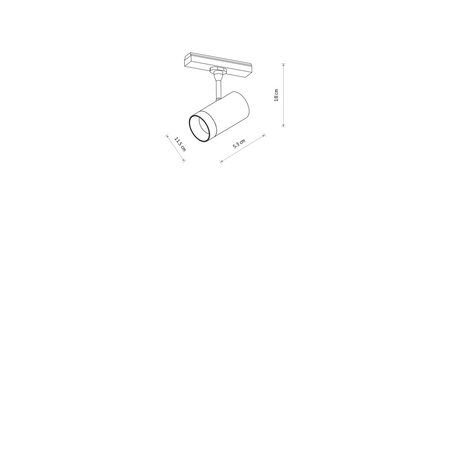 Lampa szynowa Nowodvorski UT-LVM SPOT LED 11316 Czarny