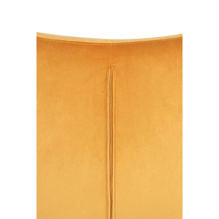 Fotel EGG SZEROKI VELVET musztardowy