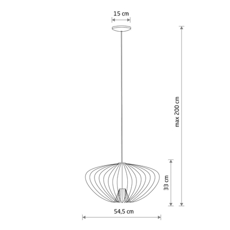 Lampa wisząca Nowodvorski PUMPKIN M 11245 Szary