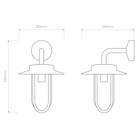 Kinkiet zewnętrzny Astro Montparnasse Wall 1096001 Polerowany Nikiel
