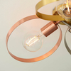 Lampa sufitowa Endon Lighting Hoop 97663 mosiądz