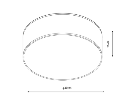 Lampa sufitowa Zuma Line CL12029-D40-BK CLARA