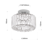 Light Prestige Plafon Vetro chrom 1xE27 LP-2910/1C CH