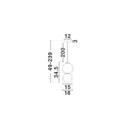 Lampa wisząca Luces Exclusivas JORELIA LE45251 czerwony