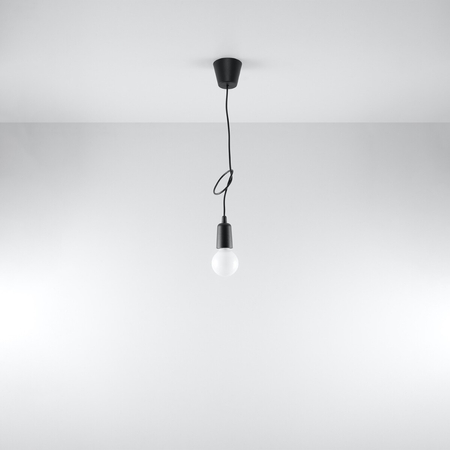 Sollux Lighting Lampa wisząca DIEGO 1 czarna SL.0572
