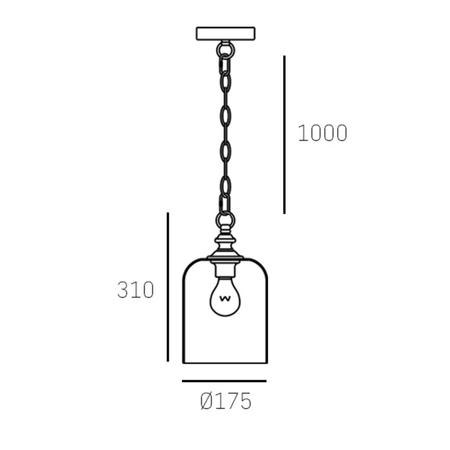 Cosmo Light Lampa wisząca PRAGUE P01971CH