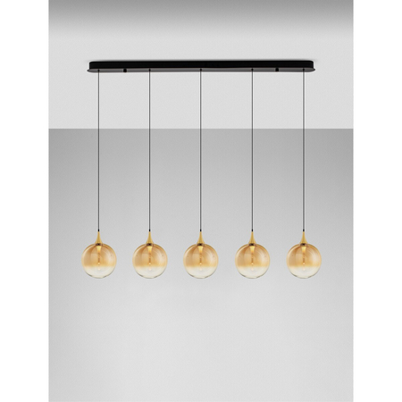 Lampa wisząca Luces Exclusivas LURVELA LE45135 złoty i odcienie złota, czarny