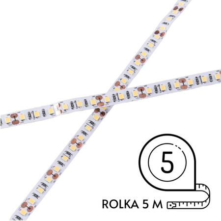 Taśma LED Greenie 1m 120 diod 3528SMD na metr 9.6W/mb CRI90+ Biała Ciepła Rolka 5m