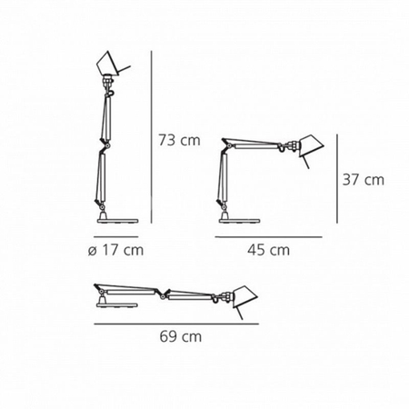 Lampa biurkowa Artemide A011830 Tolomeo Micro