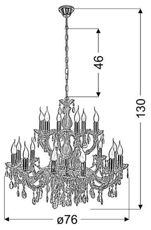 Żyrandol Candellux 30-94615 Maria Teresa