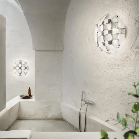 Lampa sufitowa Slamp MIDA - WHITE/PLATINUM L MIDCL00SLV00000NMTEU biały