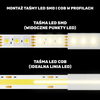 Taśma LED 24V WW 480xCOB/m 10W/m biała ciepła Greenie